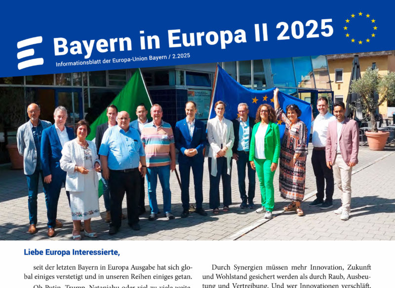 Bayern in Europa Titelseite