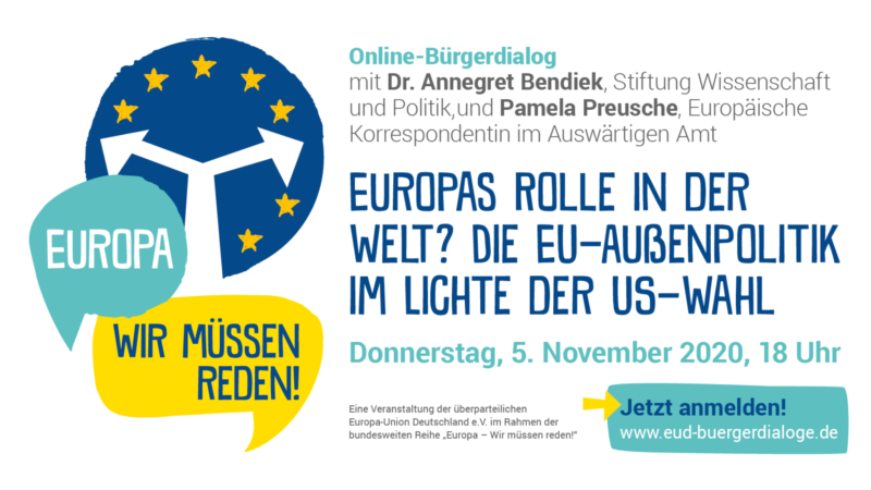 Online Burgerdialog Europas Rolle In Der Welt Die Eu Aussenpolitik Im Lichte Der Us Wahl Europa Union Bayern E V
